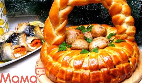 Пирог с мясом «Грибное лукошко»: настоящая праздничная выпечка