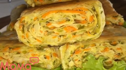 Закуска из лаваша с капустной начинкой: открытые пирожки на скорую руку