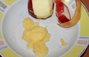 Творожное суфле с яблоками
