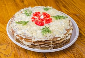 2 необычных рецепта из печени: торт и пень 