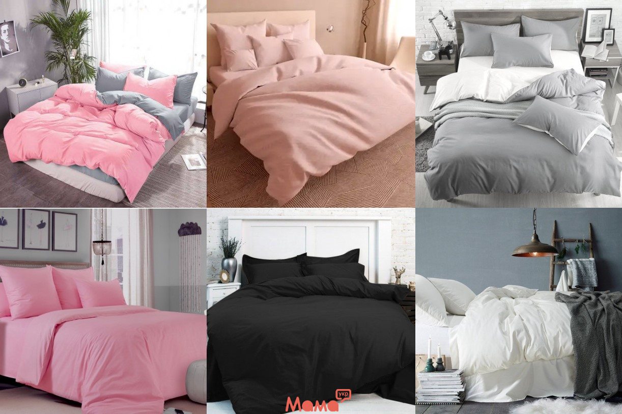 Однотонное постельное бельё Наша Швейка